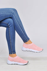 Pink Runner Sock Trainers - Kannon-Trainers
