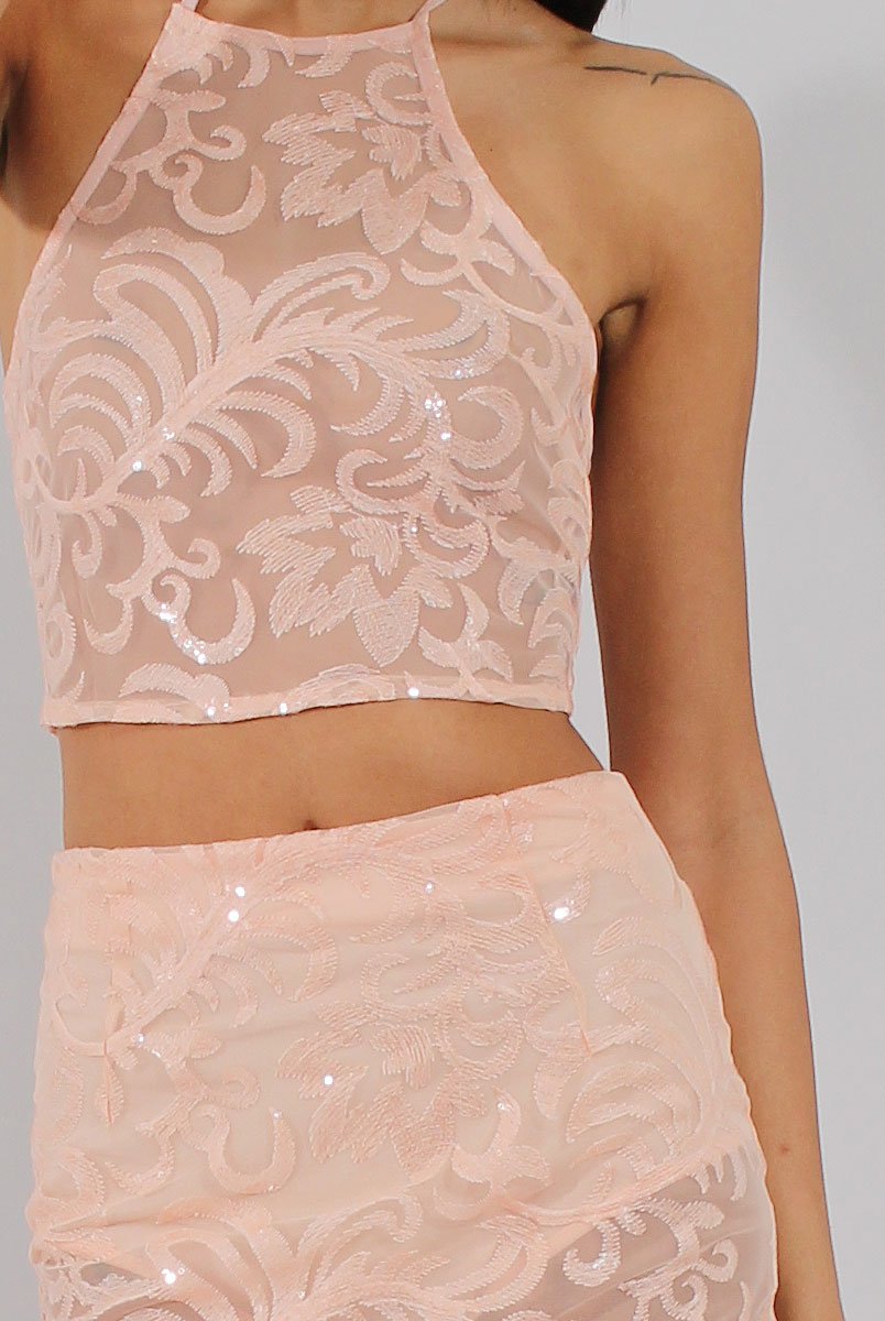 Pink Sequin Co-ord - Rihanna-Co-ords