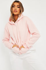 Pink Soft Fleece Hoodie - Maia-Hoodies