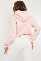 Pink Soft Fleece Hoodie - Maia-Hoodies