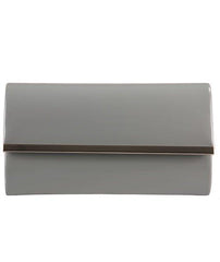 Plate Detail Patent Clutch - Bella-Bags