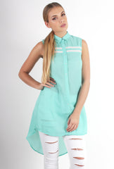 Poppy Green Long Shirt-Shirts