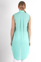 Poppy Green Long Shirt-Shirts