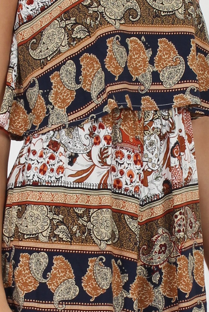Print Layered Playsuit - Darla-Playsuits