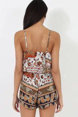 Print Layered Playsuit - Darla-Playsuits