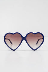 Purple Black Tinted Heart Shape Sunglasses - Elleah-Sunglasses