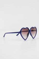 Purple Black Tinted Heart Shape Sunglasses - Elleah-Sunglasses
