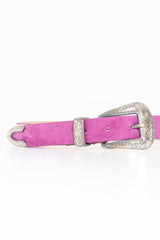 Purple Velvet Western Belt - Maddilyn-Belts