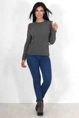 Quinn Blue High Waisted Jeans-Jeans