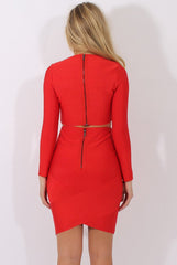 Red Bandage Skirt Co-ord - Lola-Co-ords