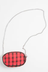 Red Black Plaid Bum Bag - Keyra-Bags