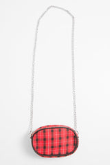 Red Black Plaid Bum Bag - Keyra-Bags