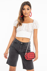 Red Black Plaid Bum Bag - Keyra-Bags