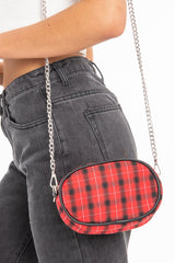 Red Black Plaid Bum Bag - Keyra-Bags
