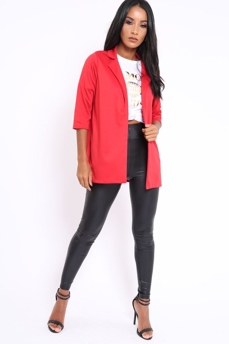 Red Blazer - Karrie-Jackets