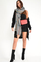 Red Faux Croc Bum Bag - Kayler-Bags