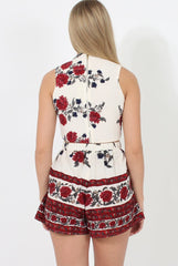 Red Floral Print Co-Ord - Poppy-Co-ords