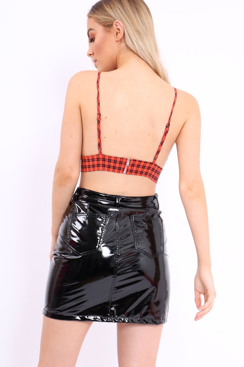 Red Gingham Bralet - Tammy-Bralets