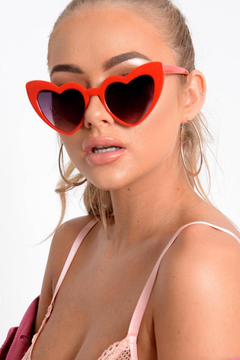 Red Heart Sunglasses - Lylia-Sunglasses