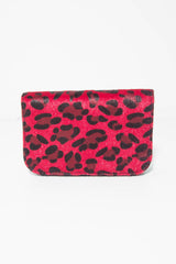 Red Leopard Faux Pony Hair Belt Bag - Melva-Bags