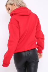 Red Loyalty Tiger Slogan Sweatshirt - Tiffanie-Hoodies