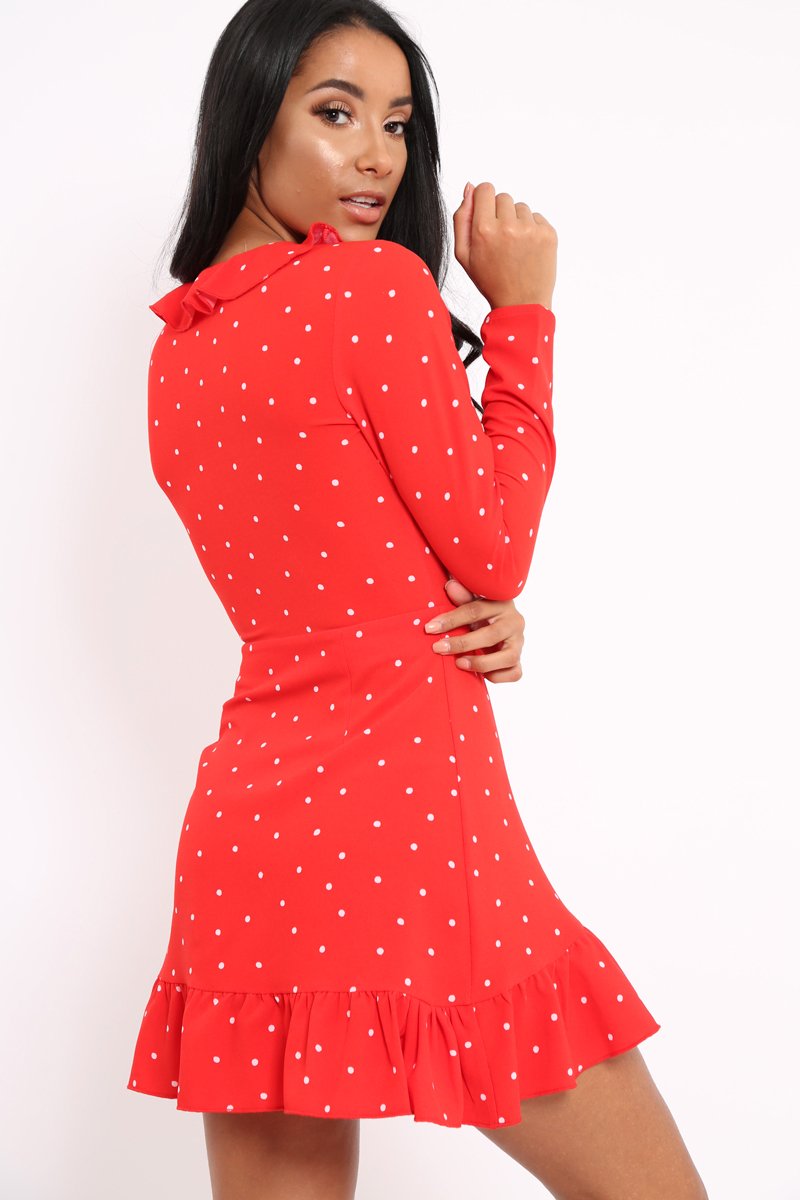 Red Polka Dot Dress - Tully-Dresses