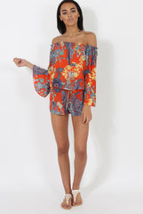 Red Print Co-Ord Set - Hilda-Co-ords