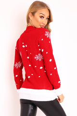 Red Rudolph Merry Christmas Jumper - Kimmie-Jumper
