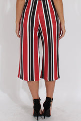 Red Stripe Culotte - Margo-Trousers