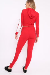 Red Tracksuit with White Stripe - Sascha-Co-ords