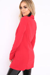 Red Two Button Blazer - Hilary-Jackets