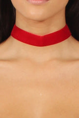 Red Velvet Choker - Soren-Accessories