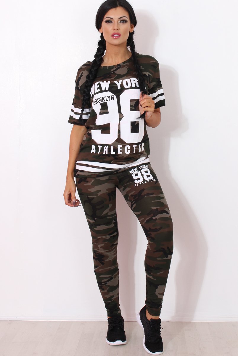 Rien Dark Camouflage Two Piece Set-Co-ords