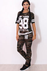 Rien Dark Camouflage Two Piece Set-Co-ords
