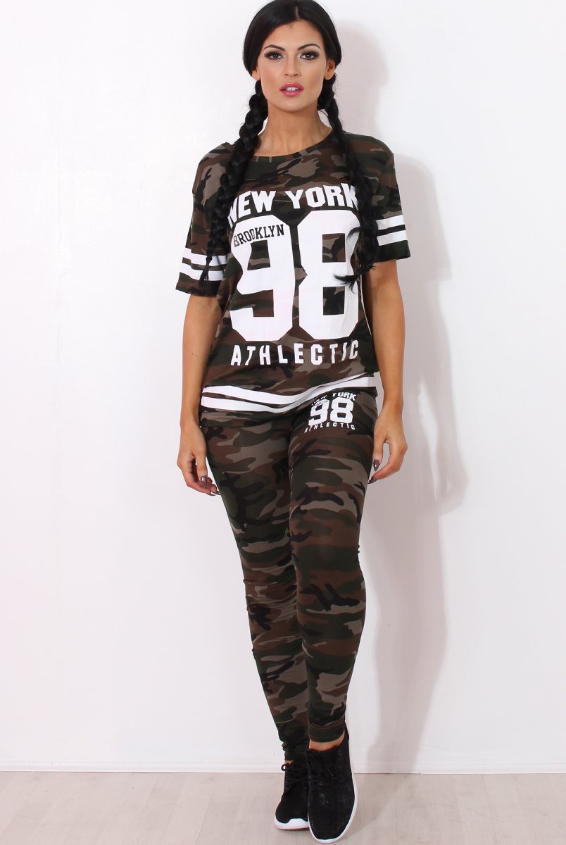 Rien Dark Camouflage Two Piece Set-Co-ords