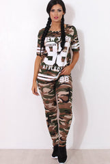 Rien Light Camouflage Two Piece Set-Co-ords