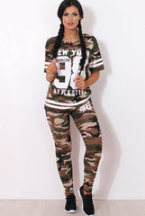 Rien Light Camouflage Two Piece Set-Co-ords