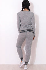 Rihan Light Grey Camouflage Loungewear Set-Loungewear