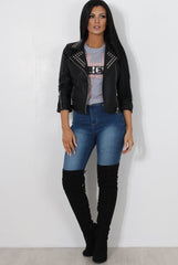 Riley Grey Believe Slogan Top-Tops