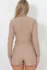 Riley Stone V Front Playsuit-Playsuits