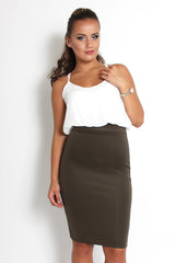 Rosa Khaki Midi Dress-Dresses