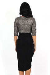 Rosanna Black Cross Front Dress-Dresses