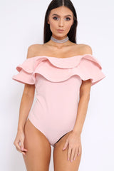 Rose Bardot Extreme Frill Bodysuit - Diandra-Bodysuits
