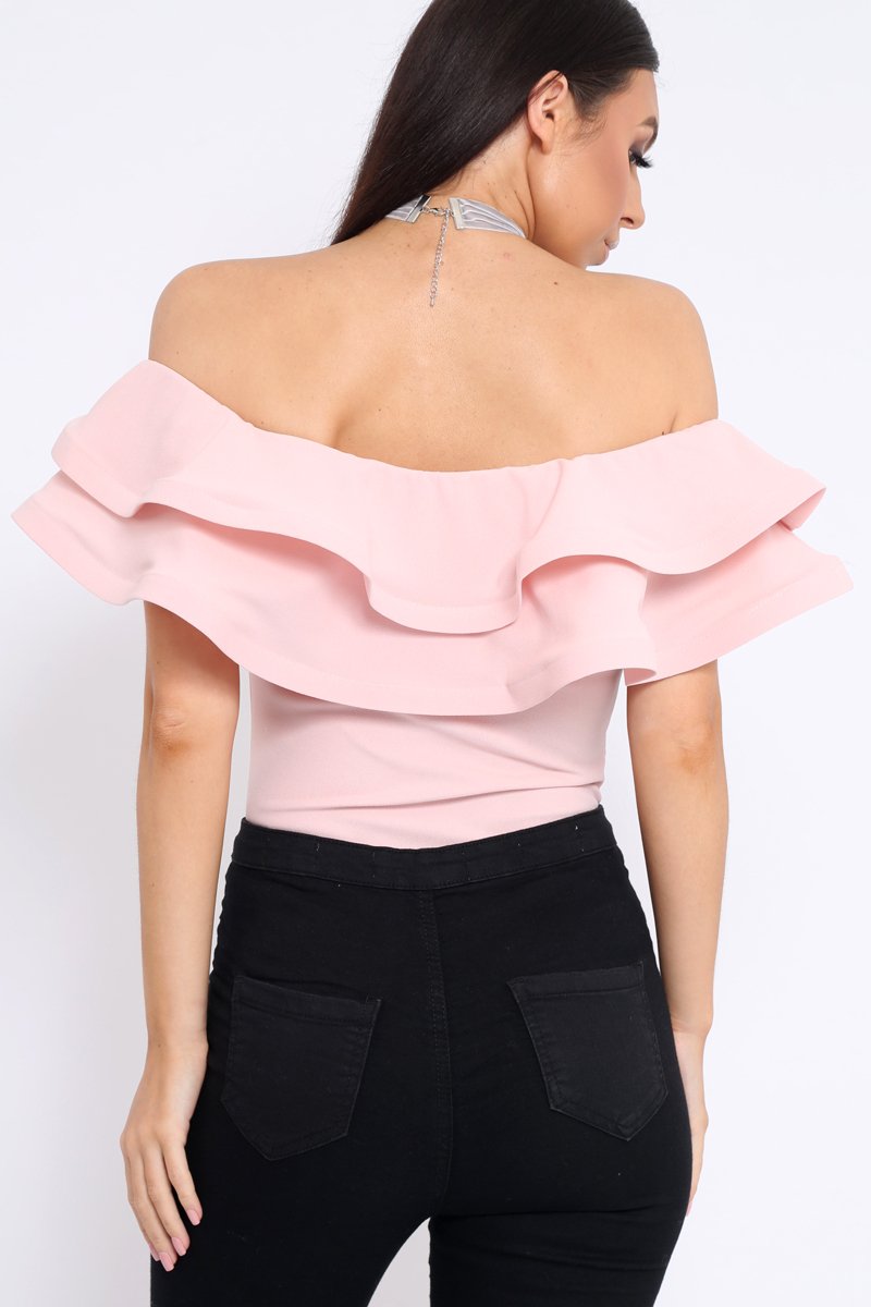 Rose Bardot Extreme Frill Bodysuit - Diandra-Bodysuits