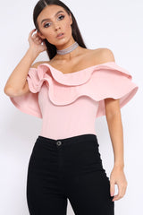 Rose Bardot Extreme Frill Bodysuit - Diandra-Bodysuits
