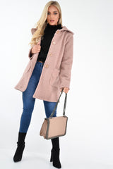 Rose Borg Button Front Hooded Coat - Idaliz-Coats