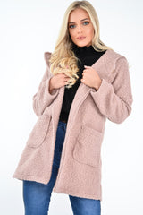 Rose Borg Button Front Hooded Coat - Idaliz-Coats
