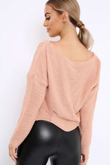 Rose Cable Knit Scalloped Hem Jumper - Lilliana-Jumper
