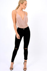 Rose Cross Front Bodysuit - Tarren-Bodysuits