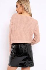 Rose Cut Out Key Hole Jumper - Miranda-Jumper
